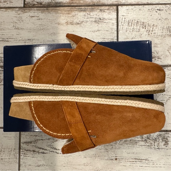 POLO RALPH LAUREN Turbach Shearling-Lined Suede Clog Size 10.5D - Picture 3 of 9